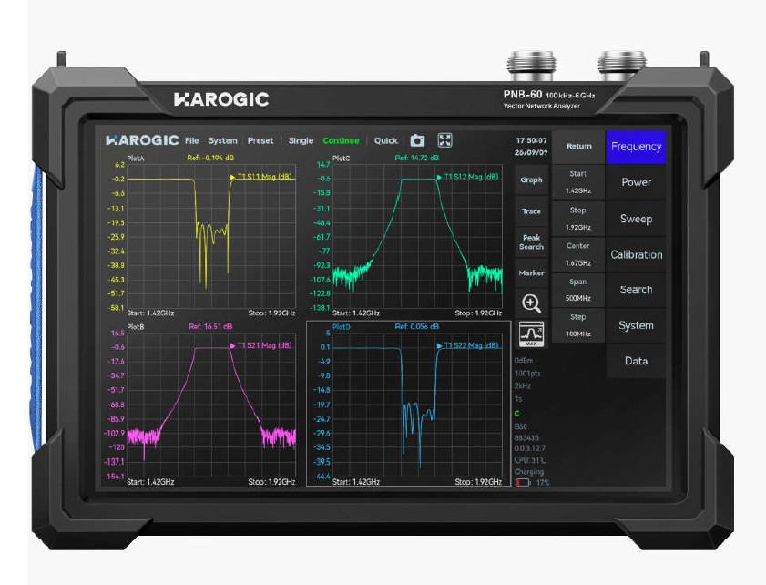 نتورک آنالایزر  Handheld Vector Network Analyzer 6 GHz